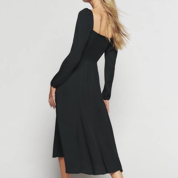 Reformation Sigmund Dress Black - Picture 2 of 10